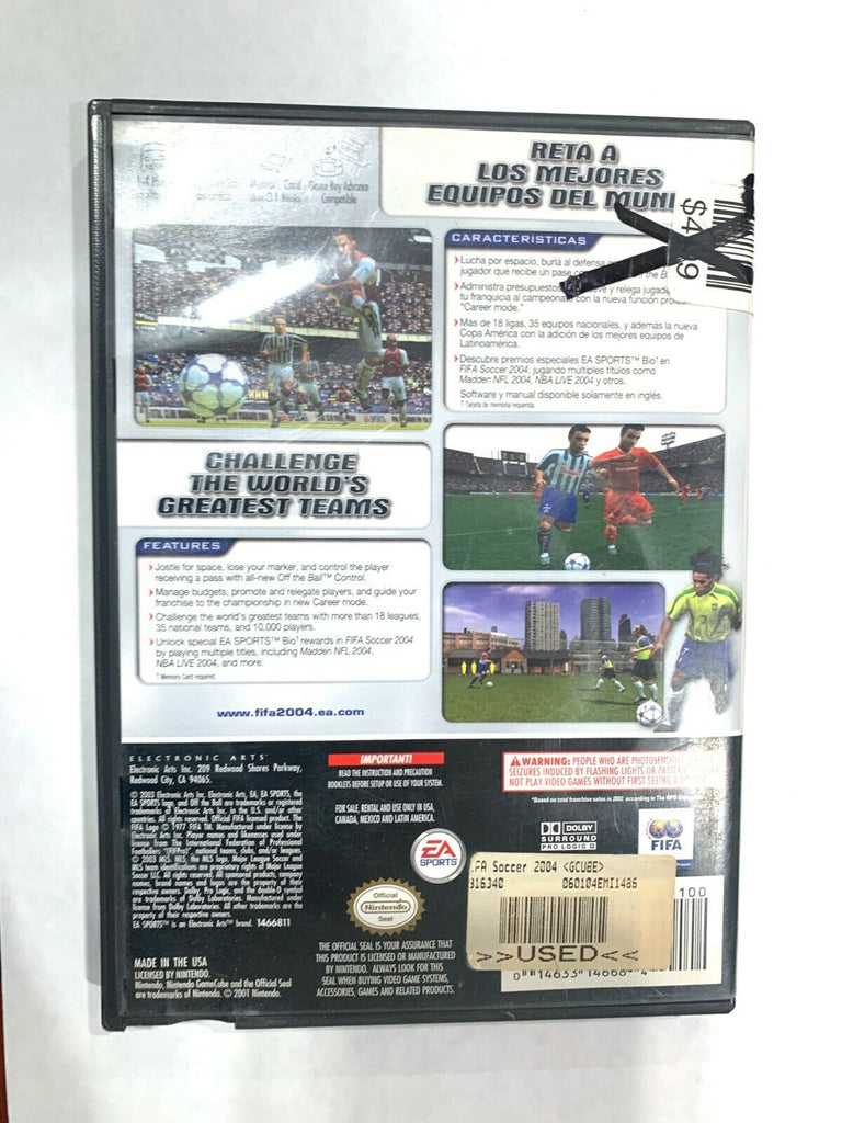 FIFA Soccer 2004 Nintendo Gamecube Game
