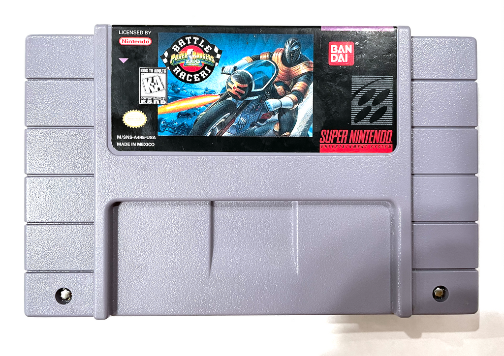 Power Rangers Zeo Battle Racers SUPER NINTENDO SNES GAME Tested + AUTHENTIC!