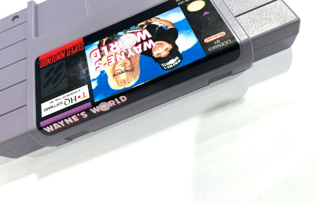 Wayne's World SUPER NINTENDO SNES GAME Tested + Working & Authentic! VG!