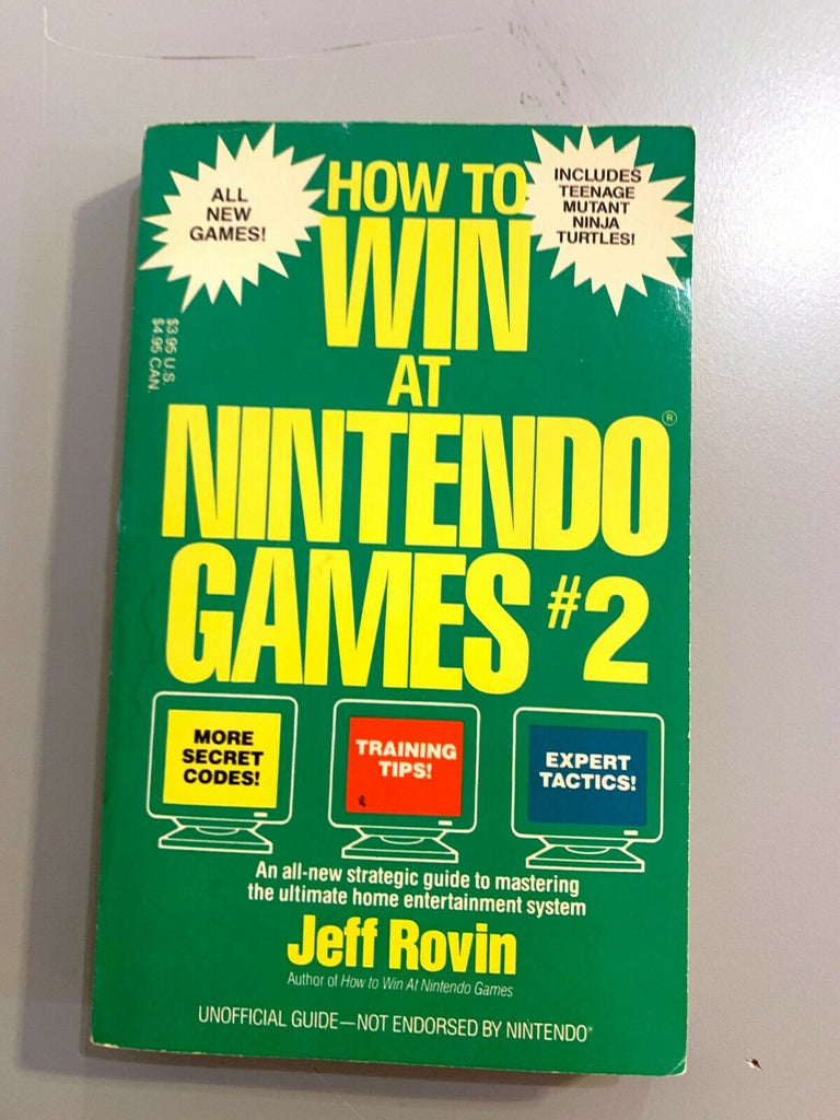 How To Win At Nintendo Games #2 (1989) Paperback Book by Jeff Rovin