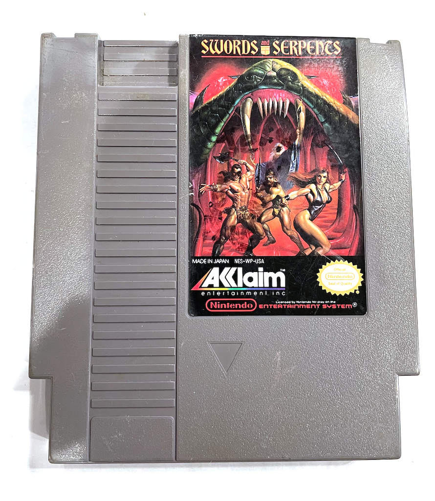 ***Swords and Serpents ORIGINAL NINTENDO NES GAME Tested + Working!***