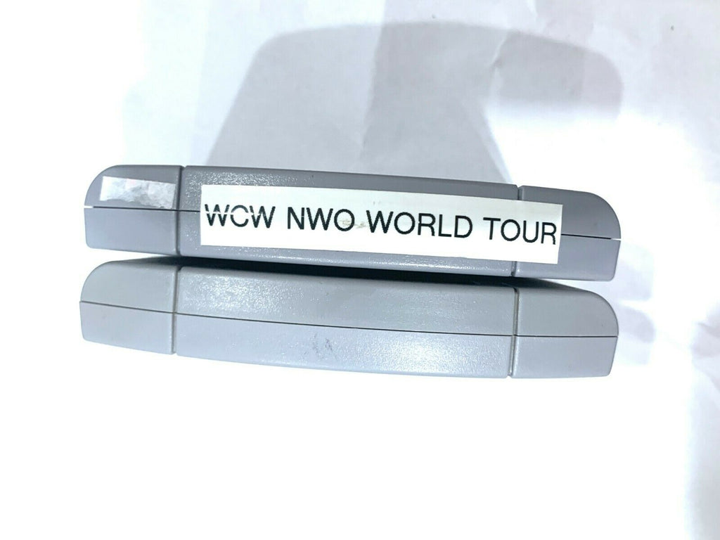 ***WCW vs. NWO World Tour & WCW Mayhem 2 Game Lot Nintendo N64 Games Authentic