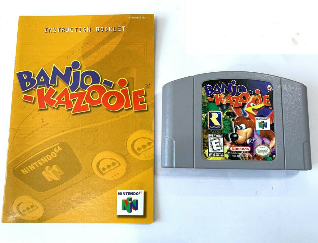 Banjo-Kazooie AUTHENTIC! Nintendo 64 N64 Game w/ Instruction Manual TESTED!