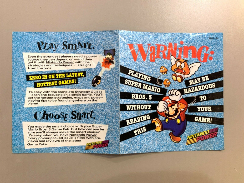 RARE! Super Mario Bros. 3 Nintendo NES Nintendo Power Magazine Promo Insert ONLY