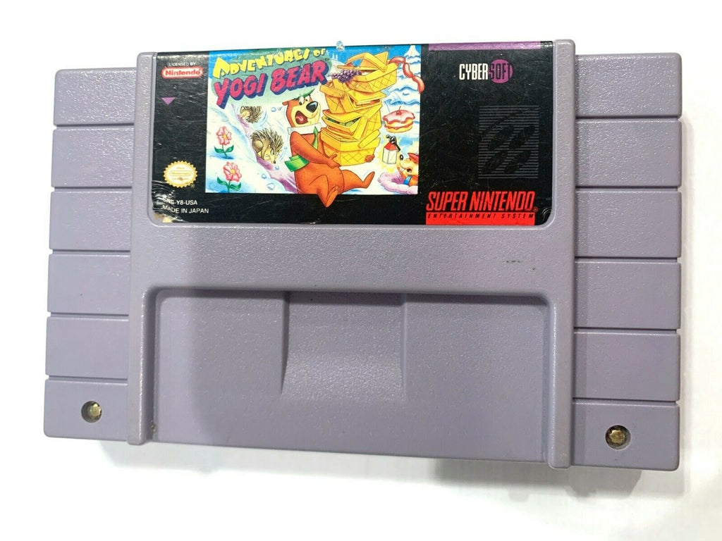 **Adventures Of Yogi Bear SUPER NINTENDO SNES Game Tested WORKING & Authentic!**
