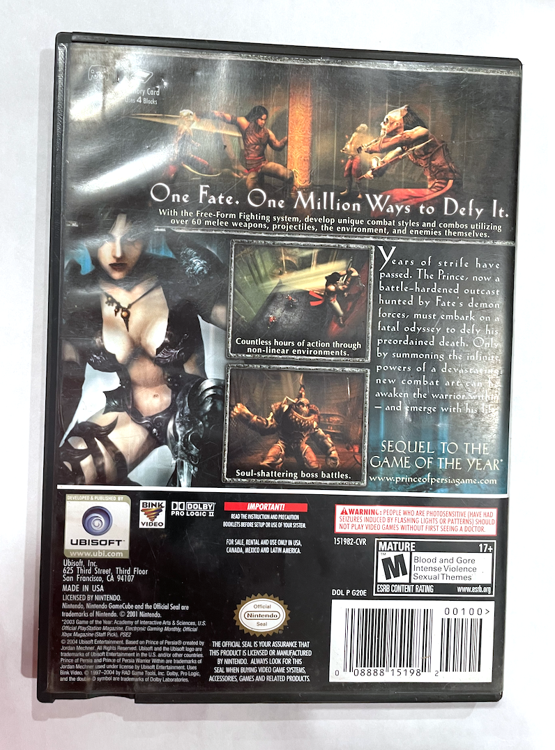 Prince of Persia: Warrior Within, Nintendo