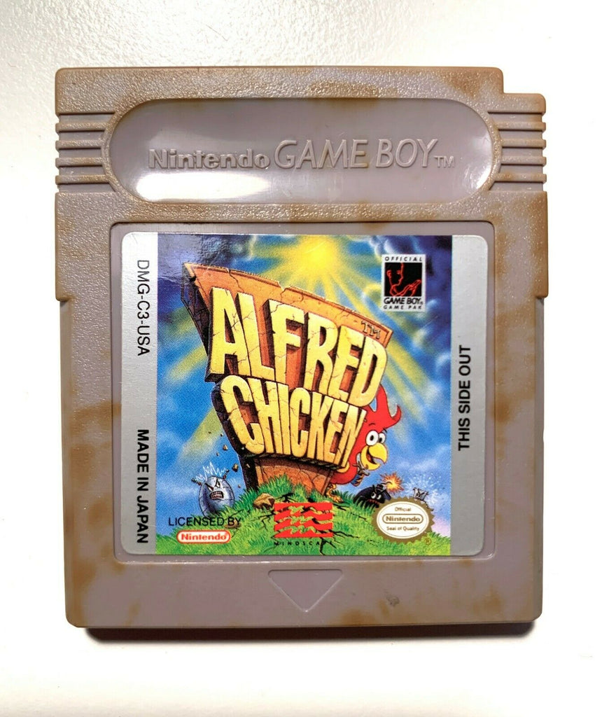 ALFRED CHICKEN RARE! Nintendo Gameboy Tested + Working!