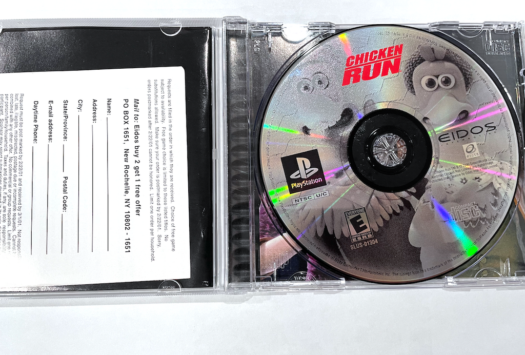 Chicken Run (Sony PlayStation 1 PS1 Game