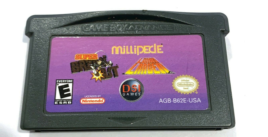Millipede / Super Breakout / Lunar Lander for Nintendo GAMEBOY ADVANCE GBA