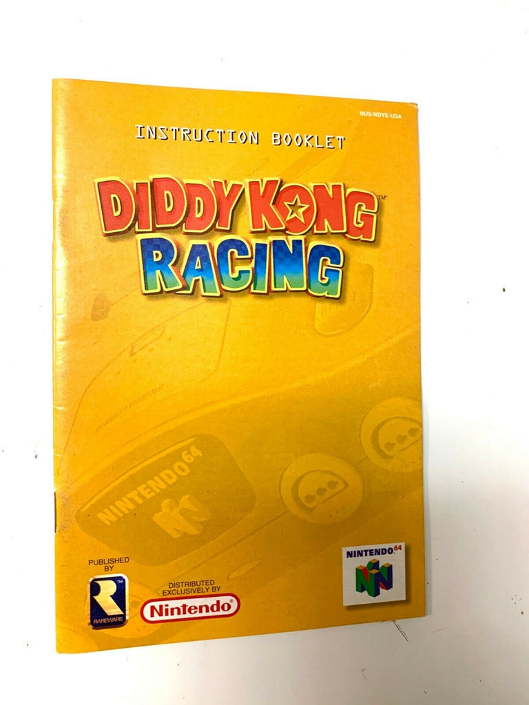 DIDDY KONG RACING Nintendo 64 N64 Original Instruction Manual Booklet Book ONLY!