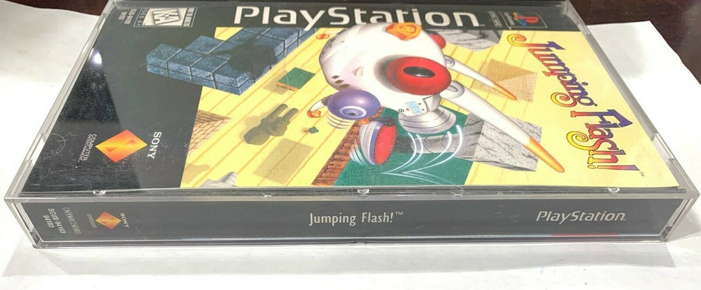 RARE! Jumping Flash Long Box SONY PLAYSTATION 1 PS1 Game COMPLETE CIB Tested
