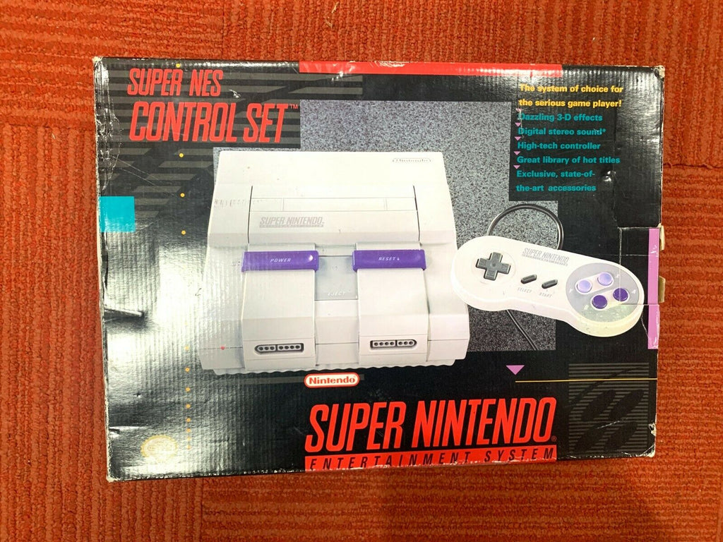 Nintendo SNES Super Set Console Original Box & Styrofoam Insert RARE
