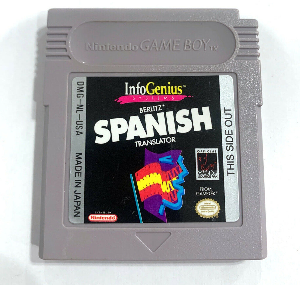 RARE InfoGenius Productivity Pak: Berlitz Spanish Translator (Nintendo Game Boy)