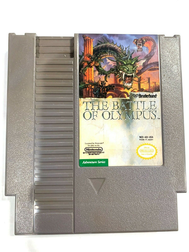 The Battle of Olympus ORIGINAL NINTENDO NES GAME Tested + Working & Authentic!