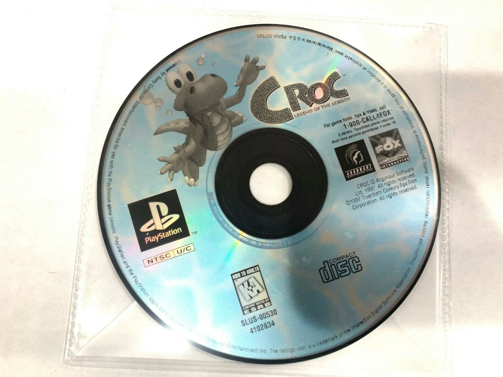 Croc: Legend of the Gobbos (Sony PlayStation 1 PS1) *BLACK LABEL DISC ONLY*