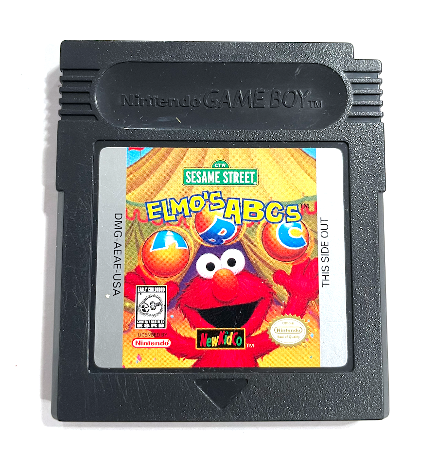 Elmo's ABCs NewKidCo Educational Game NINTENDO GAMEBOY COLOR Tested Working!
