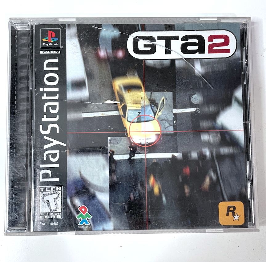 GTA 2 Grand Theft Auto SONY PLAYSTATION 1 PS1 Game COMPLETE CIB Tested WORKING