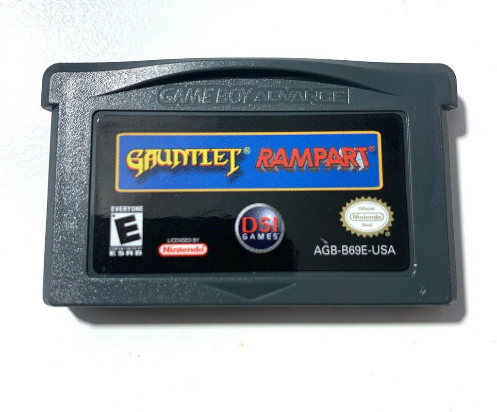 Gauntlet/Rampart - Nintendo Game Boy Advance GBA Game Tested Working AUTHENTIC!