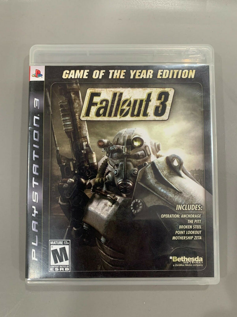 Fallout 3: Game of the Year Edition PS3 Playstation 3 Complete CIB Tested!