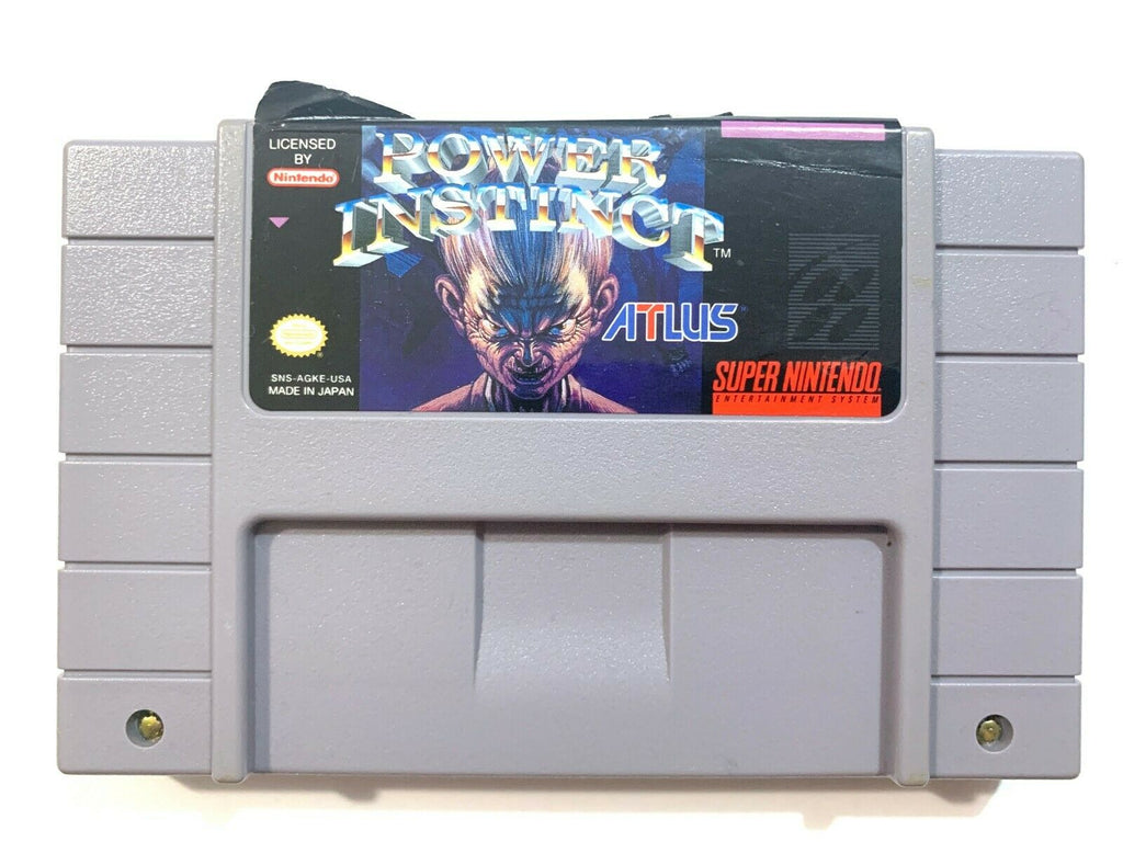 AUTHENTIC - Power Instinct - Super Nintendo SNES Game - Tested - Working!