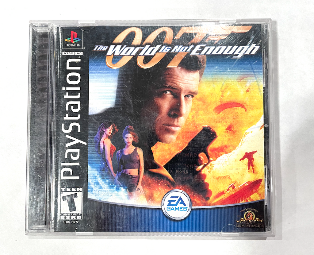 007 The World Is Not Enough PS1 Black Label Original Complete Tested Working