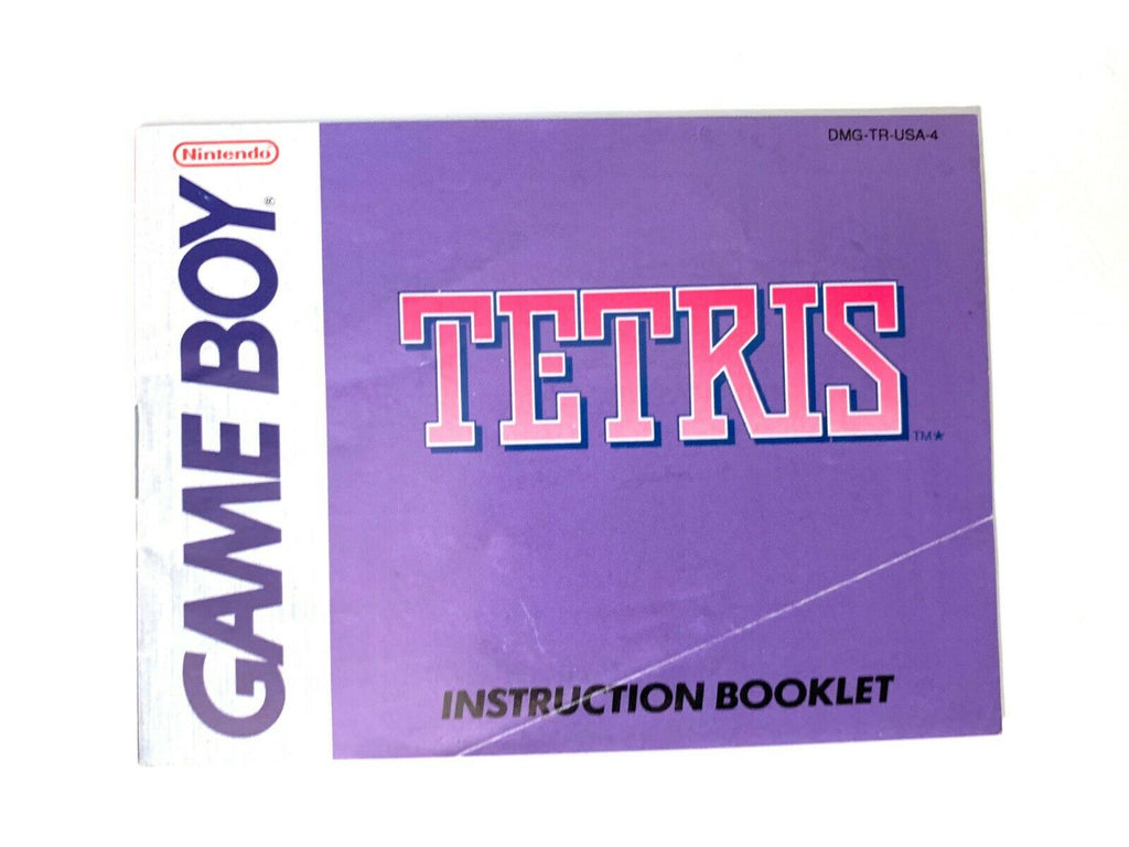 Tetris ORIGINAL NINTENDO GAMEBOY Instruction Manual Booklet Book Only! NO GAME!