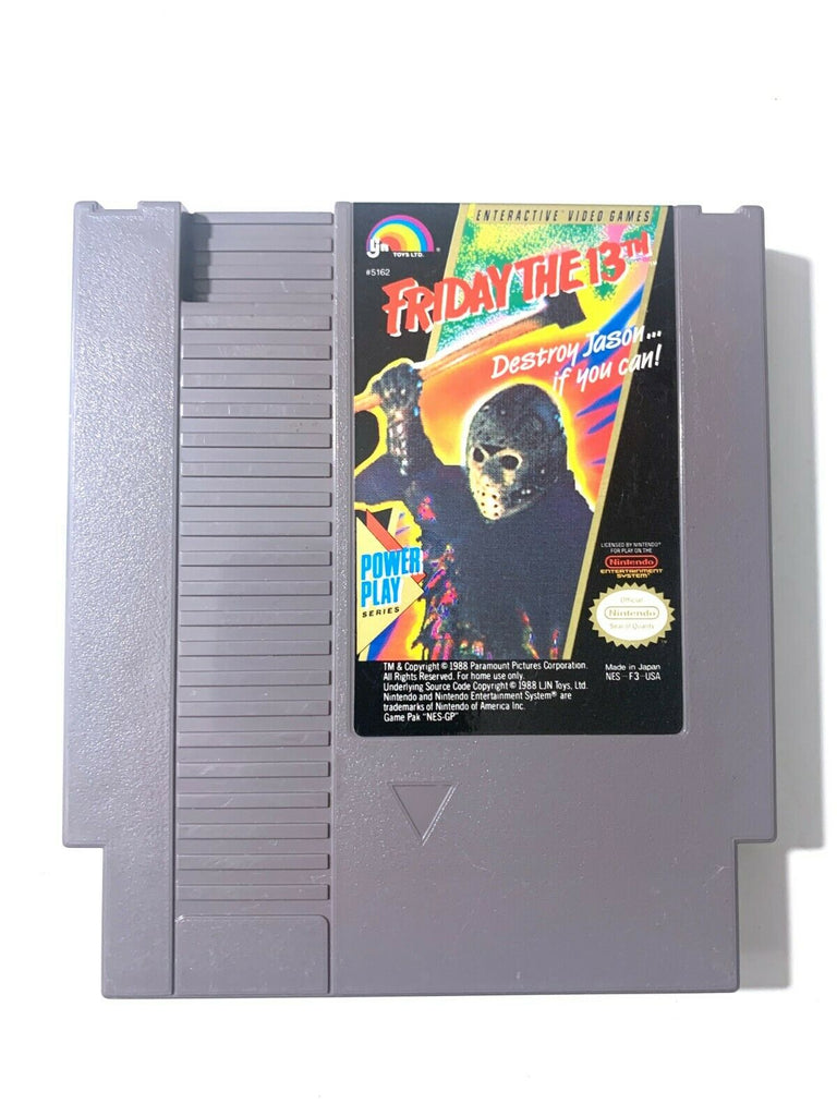 Friday The 13th ORIGINAL NINTENDO NES Game Tested WORKING Authentic