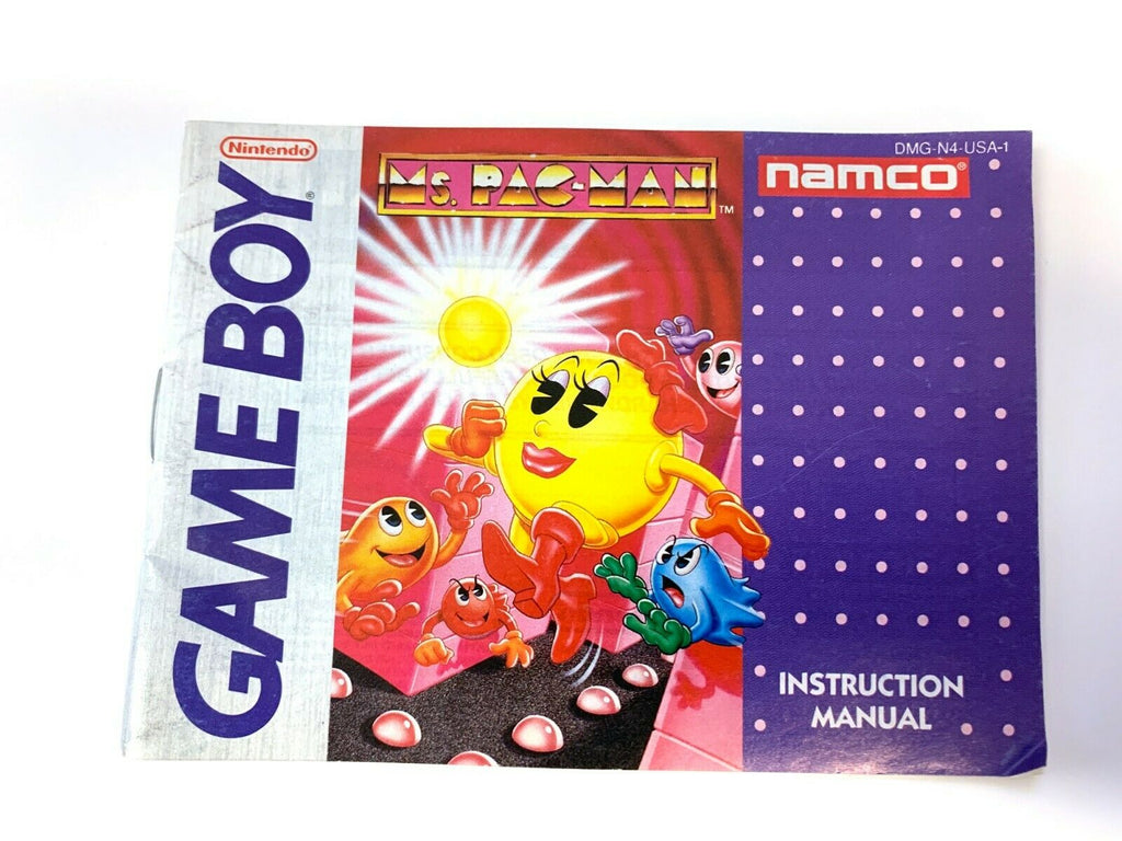 MS. PAC-MAN (Nintendo Game Boy GB) Original Instruction Manual