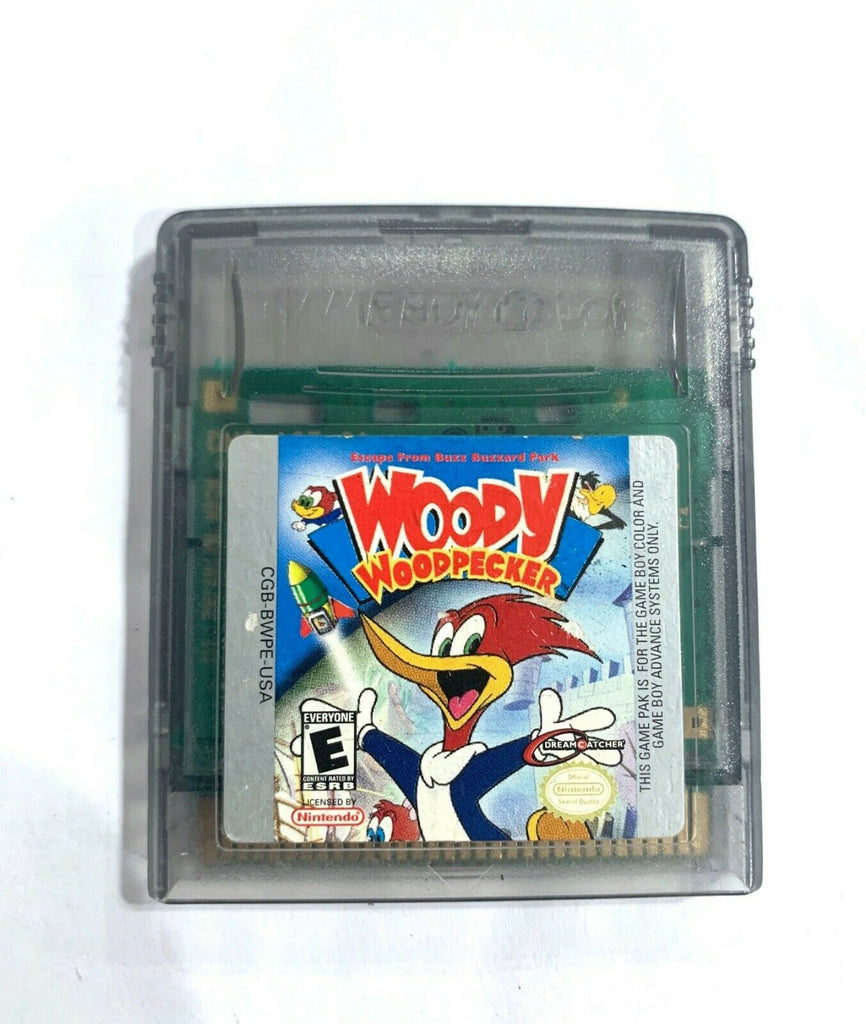 Woody Woodpecker NINTENDO GAME BOY COLOR Tested + WORKING & Authentic!