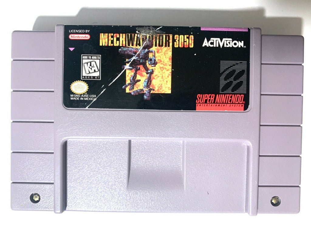 MechWarrior 3050 SUPER NINTENDO SNES GAME Tested WORKING Authentic!