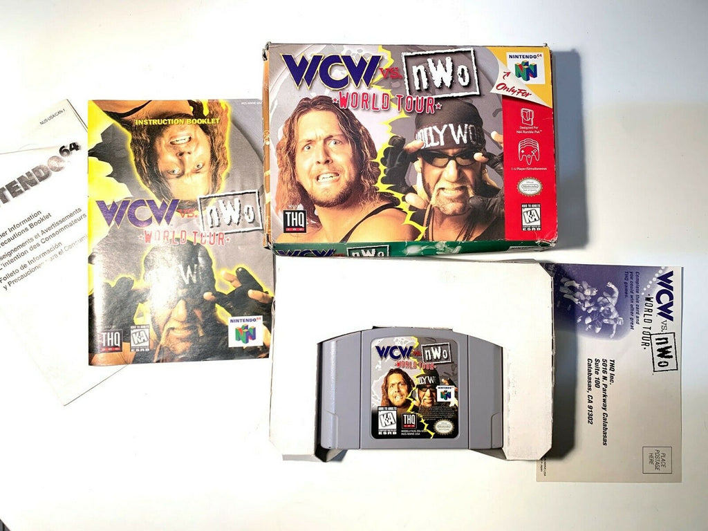 WCW vs. NWO World Tour Nintendo 64 N64 - Complete In Box CIB BOXED Tested!