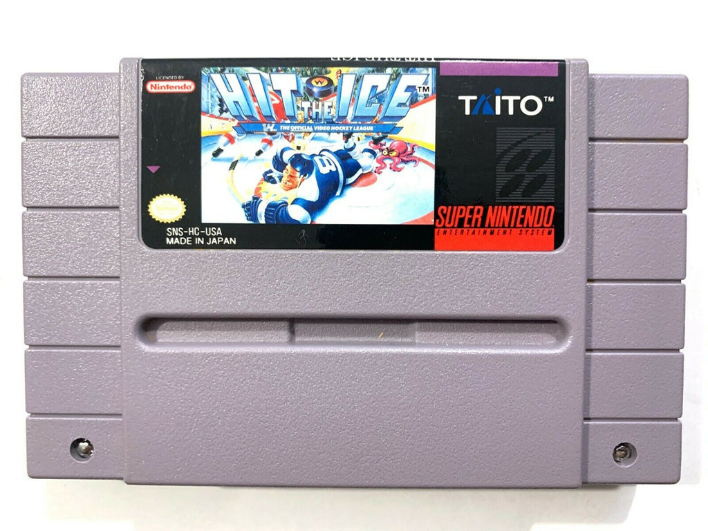 Hit the Ice SUPER NINTENDO SNES GAME TESTED + WORKING AUTHENTIC!