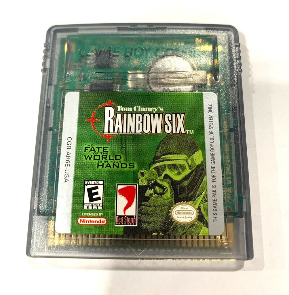 Tom Clancey’s Rainbow Six NINTENDO GAMEBOY COLOR GAME Tested + WORKING!