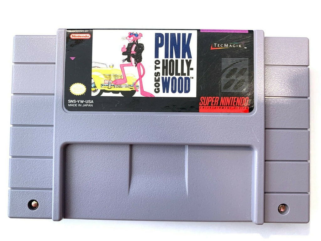 Pink Panther Goes to Hollywood SUPER NINTENDO SNES Game TESTED + AUTHENTIC