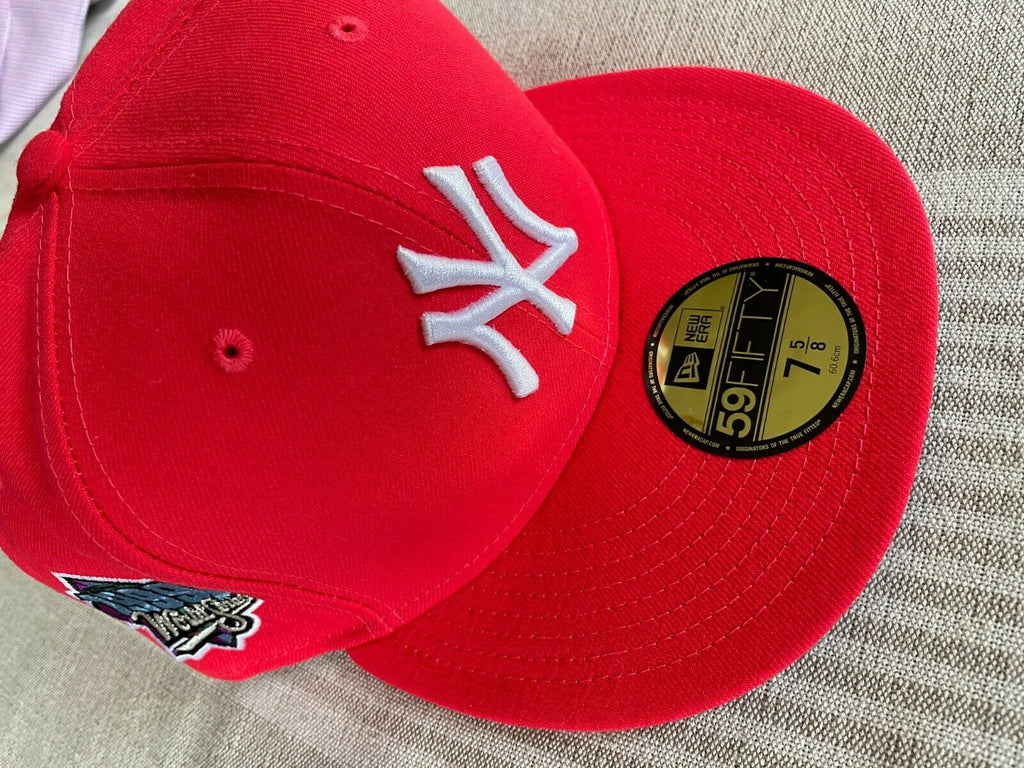 Jae Tips x Hat Club Yankees 1999 World Series 5950 Salmon 7 5/8 RARE Exclusive!