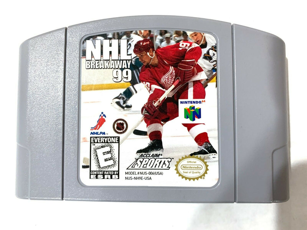 NHL Breakaway 99 Nintendo 64 N64 Game Tested + Working & Authentic! VG!