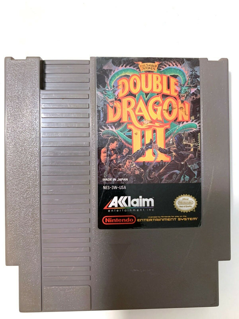 Double Dragon III The Sacred Stones Original Nintendo NES Game