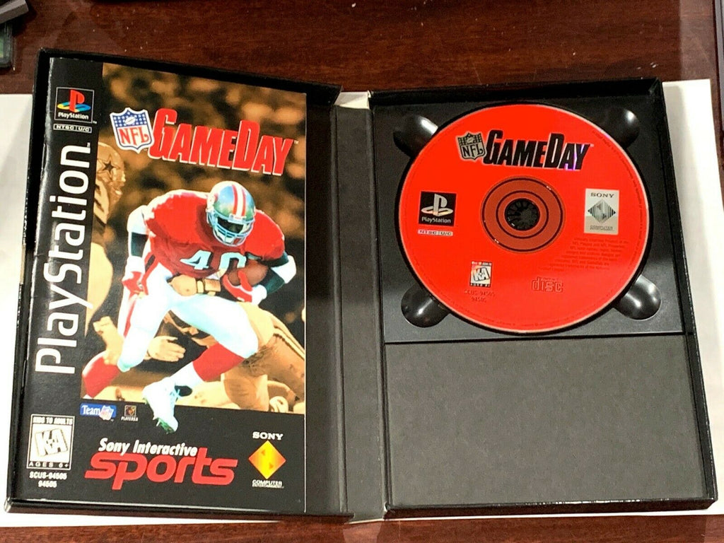 NFL GameDay (Sony PlayStation 1 1996) Long Box PS1 Complete! TESTED Original CIB