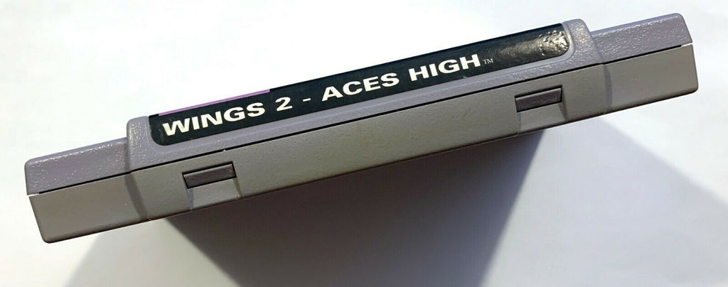 Wings 2 Aces High SUPER NINTENDO SNES Game Tested - Working & Authentic!