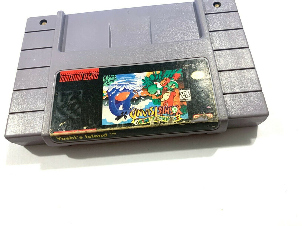 Super Mario World 2 Yoshi's Island - SNES Nintendo Game - Tested - Authentic!
