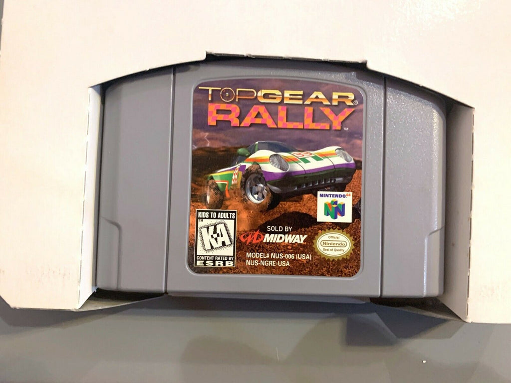 Top Gear Rally N64 Complete in Box CIB Tested Working! Nintendo 64 Game