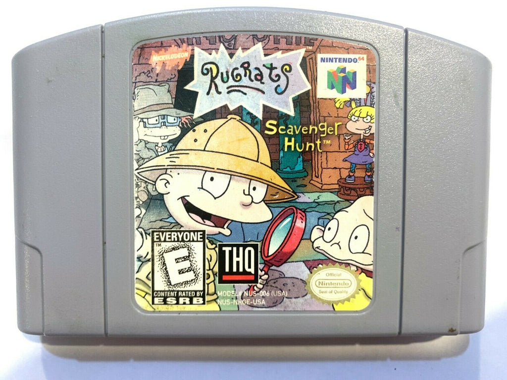 Rugrats Scavenger Hunt NINTENDO 64 N64 Game Tested + Working & Authentic!