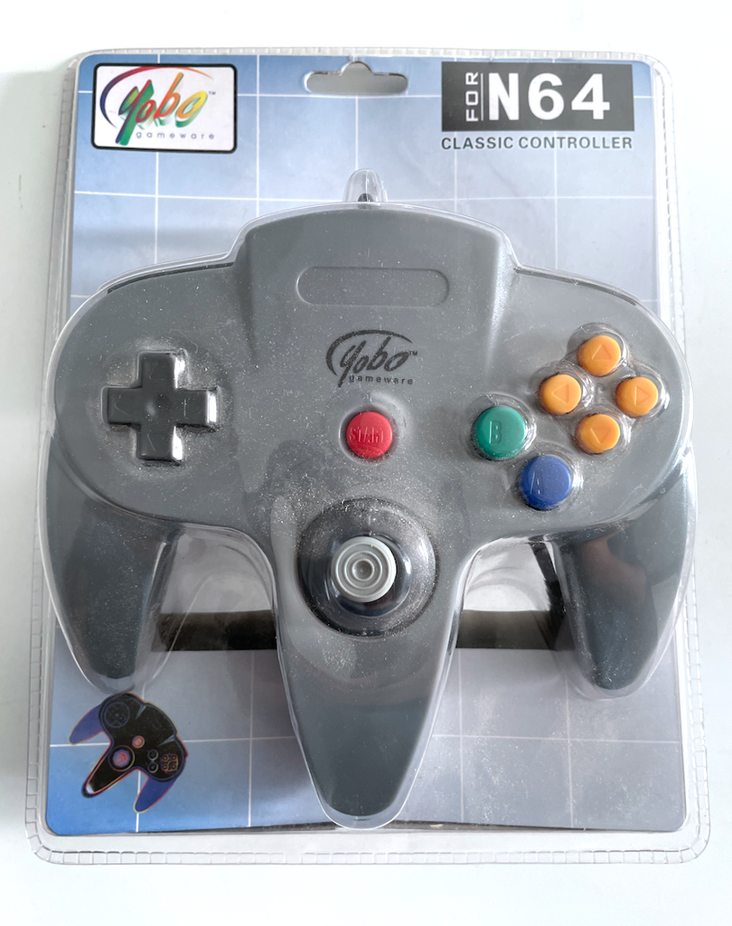RARE! Yobo N64 Classic Controller BRAND NEW SEALED Nintendo 64 Grey Gray