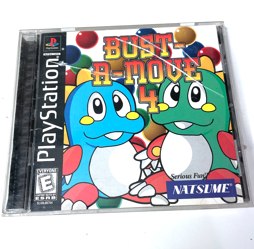 Bust-A-Move 4 PS1 Sony Playstation Complete Manual Disk Authentic