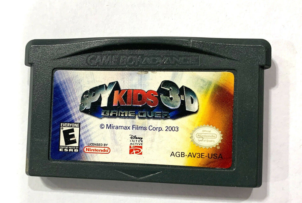 SPY KIDS 3-D: GAME OVER NINTENDO GAME BOY ADVANCE SP GBA Tested Working!