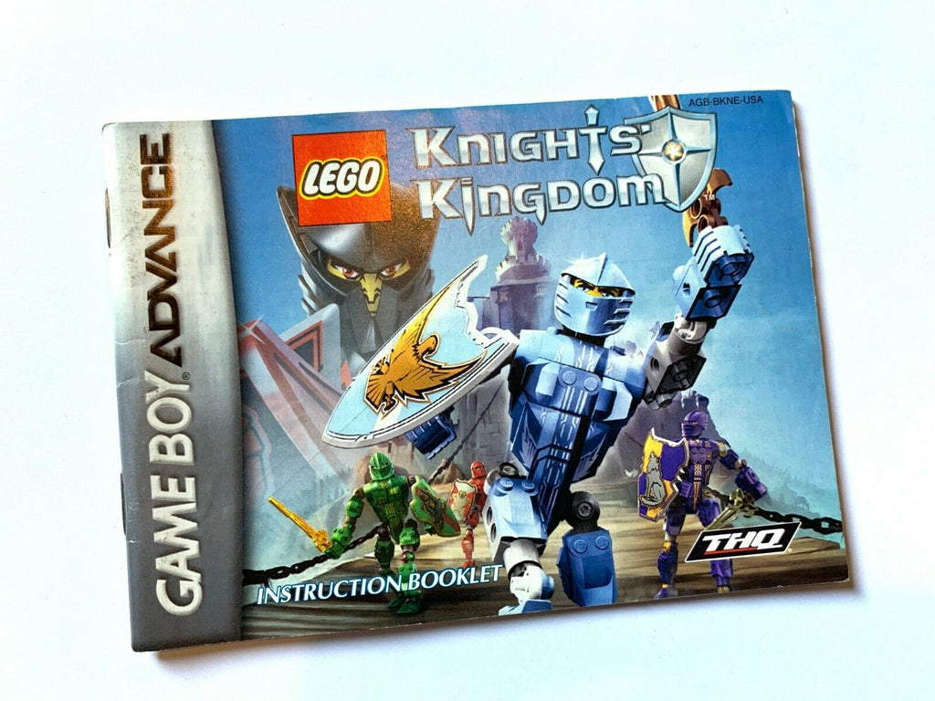 Lego Knights' Kingdom Manual Nintendo Gameboy Advance GBA Game Boy