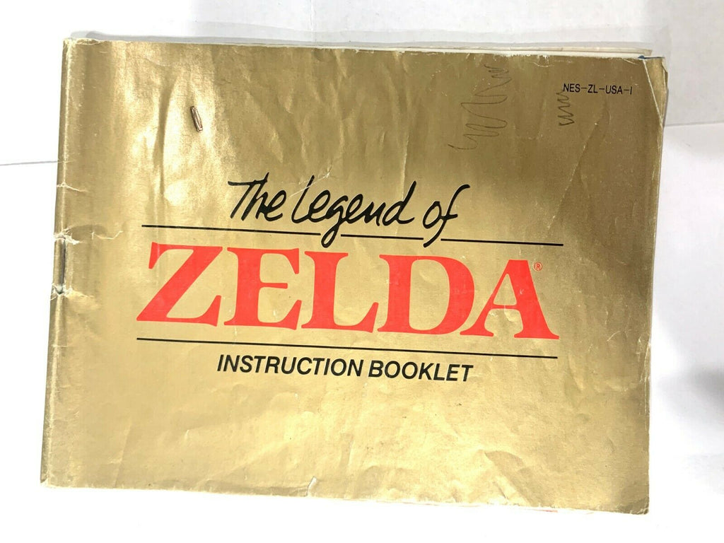 The Legend of Zelda Original Nintendo Instruction Booklet Manual NES-ZL-USA-1