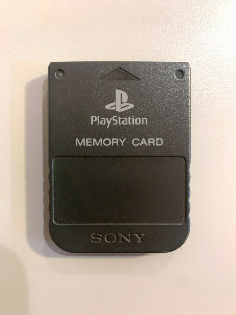 Official Genuine OEM Sony PlayStation 1 PS2 Memory Card Black SCPH-1020