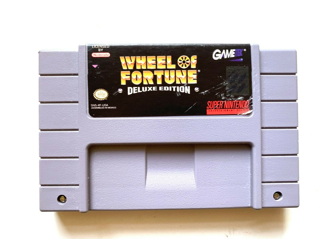 Wheel Of Fortune Deluxe Edition SUPER NINTENDO SNES GAME Tested WORKIN –  The Game Island