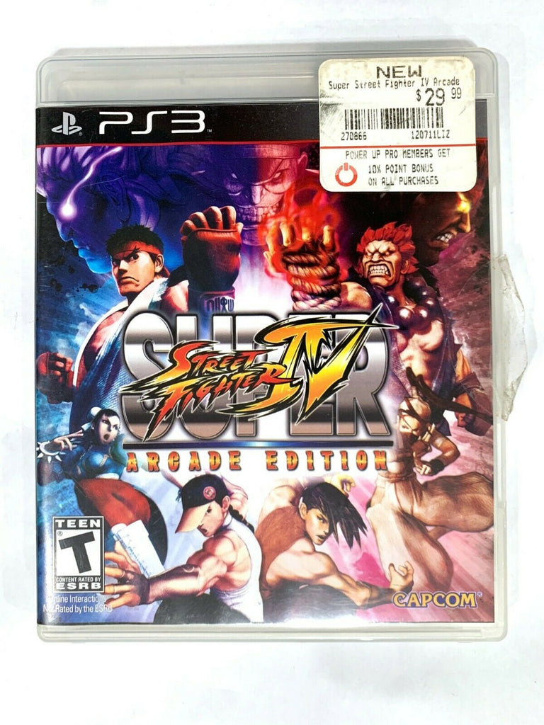 SUPER STREET FIGHTER IV ARCADE EDITION PS3, COMPLETE, Authentic CIB Tested!
